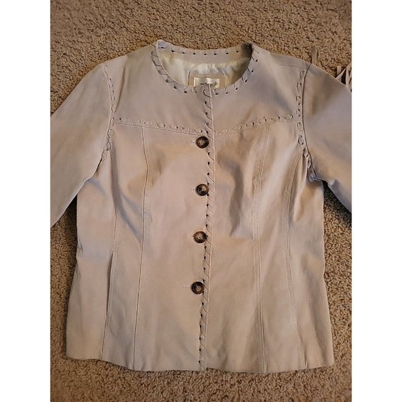 Native American Women's Western Real Leather Jacket With Fringe Hand Made Work - Picture 3 of 16